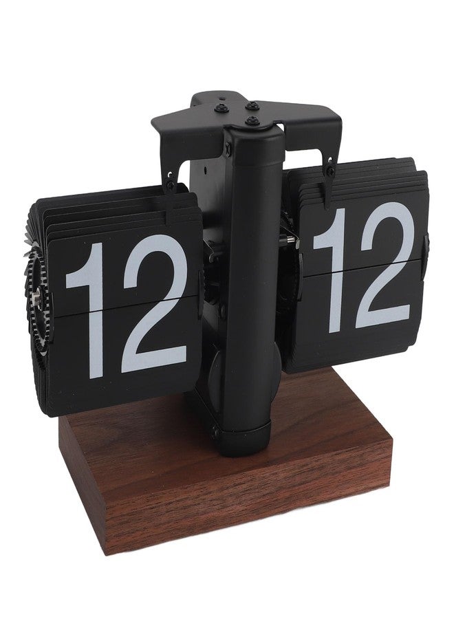 CXCTCT Flip Clock,Vintage 24 Hours Adjustable Digital Flip Down Clock for Living Room Office Retro Minimalist Desk - Image 3